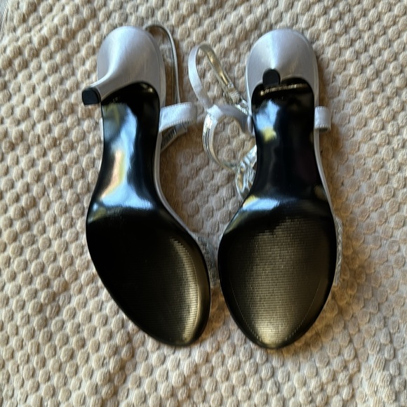 Michael Elegant Silver Dress Sandals - Picture 5 of 6